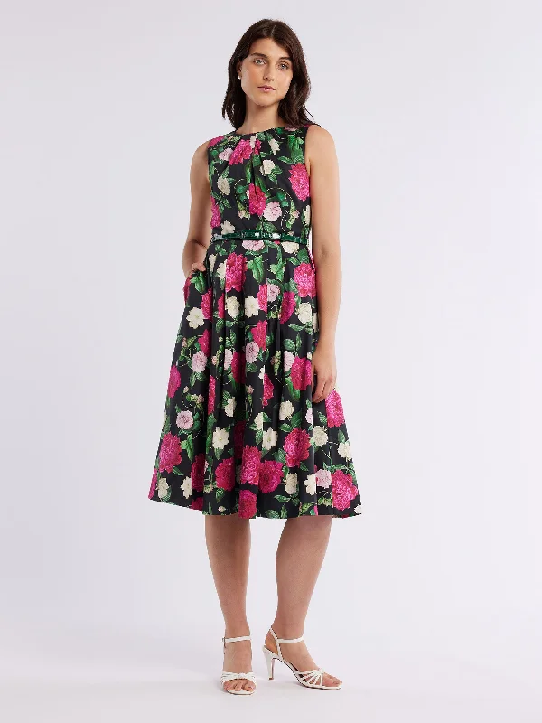 Raspberry Peony Dress