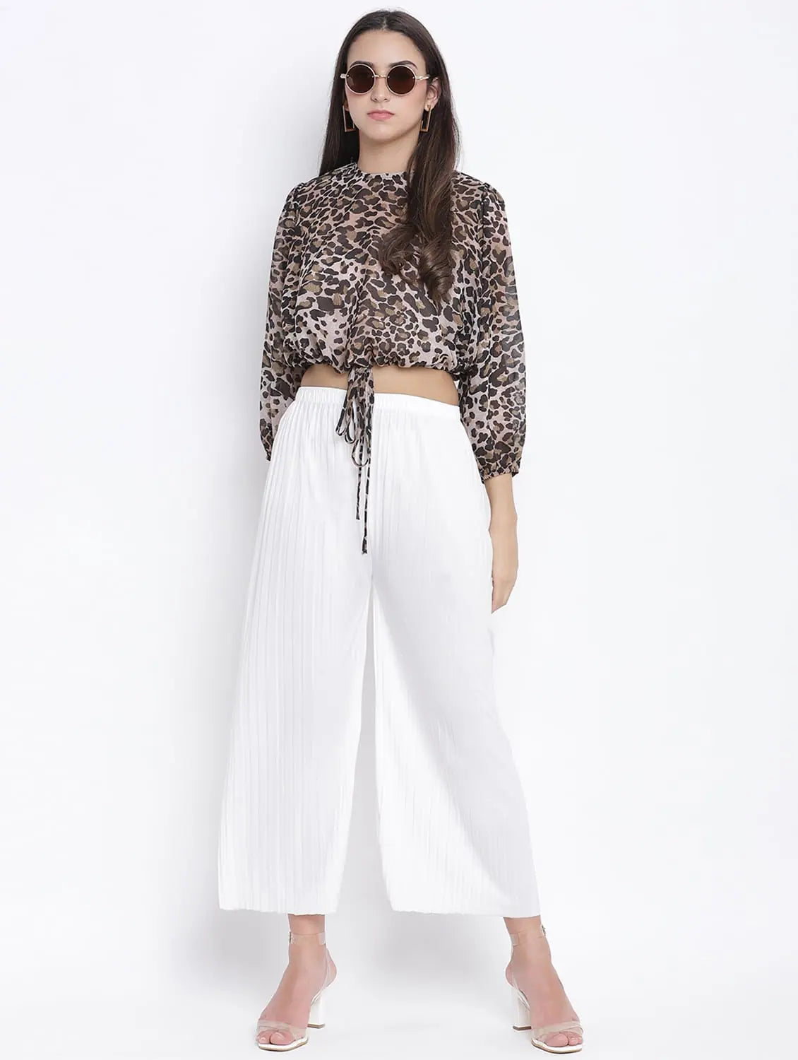 Animalistic Print Women Crop Top