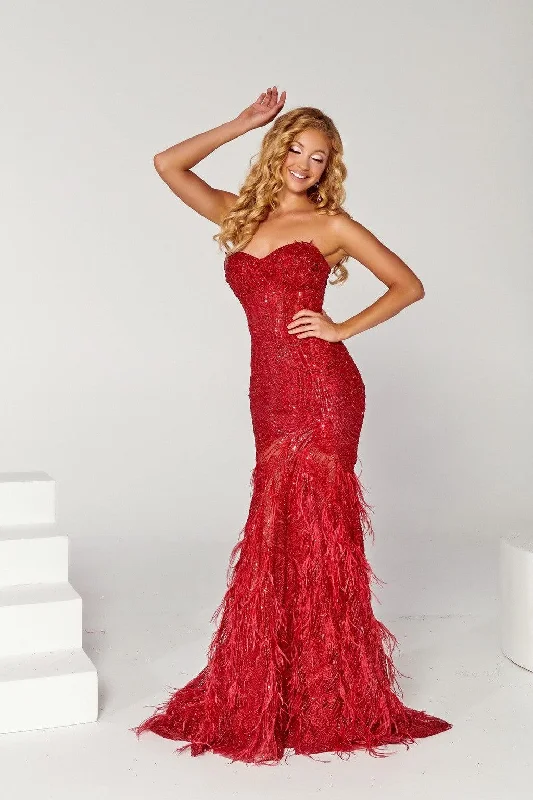 Portia and Scarlett PS23263 Long Strapless Fitted Prom Gown