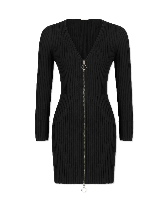 Merino Rib Cardigan Dress