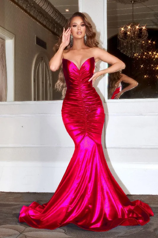 Portia and Scarlett PS22514 Long Strapless Mermaid Prom Gown