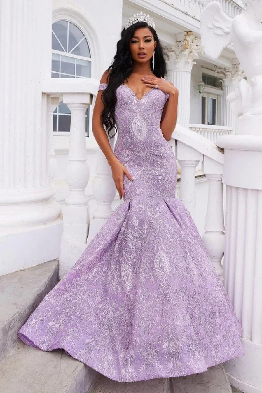 Portia and Scarlett PS22042 Long Off Shoulder Mermaid Prom Dress