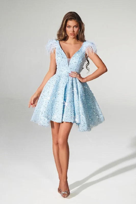 Portia and Scarlett PS21141 Homecoming Short Glitter Dress