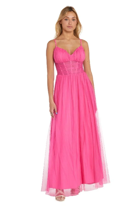 Morgan & Co 13155 Long Spaghetti Strap Prom Formal Gown