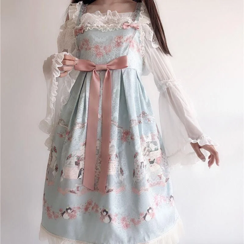 Small high waist j lolita dress