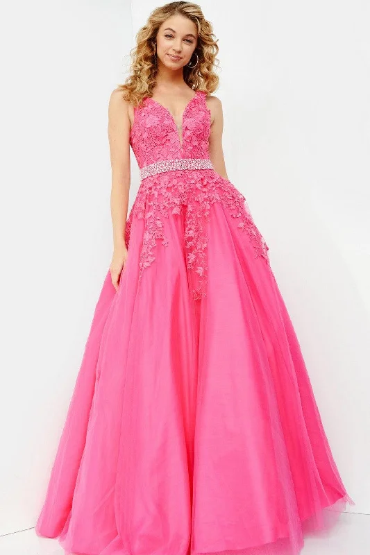 Jovani JVN68258 Sleeveless Long A-Line Prom Gown