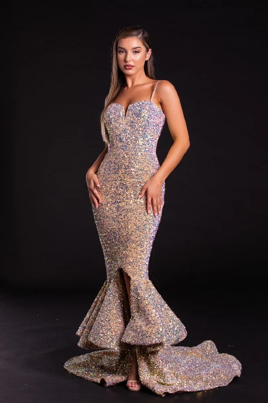 Portia and Scarlett PS21025 Long Formal Mermaid Prom Gown