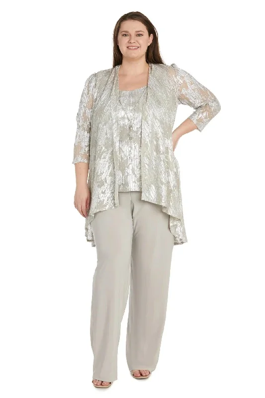 R&M Richards 1052W Long Formal Plus Size Pant Suit