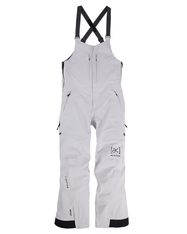 Burton Women's [ak]® Kimmy Gore‑Tex 3L Stretch Bib Snow Pants - Gray Cloud