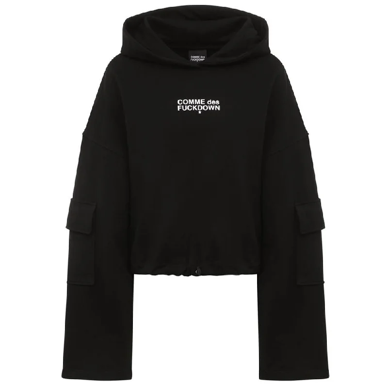 Comme Des Fuckdown Black Cotton Sweater