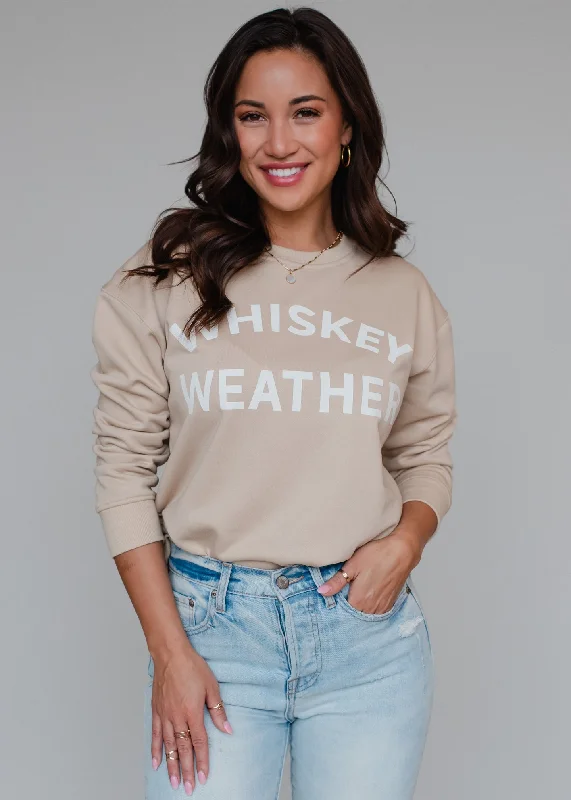 Whiskey Weather Sweatshirt - Tan