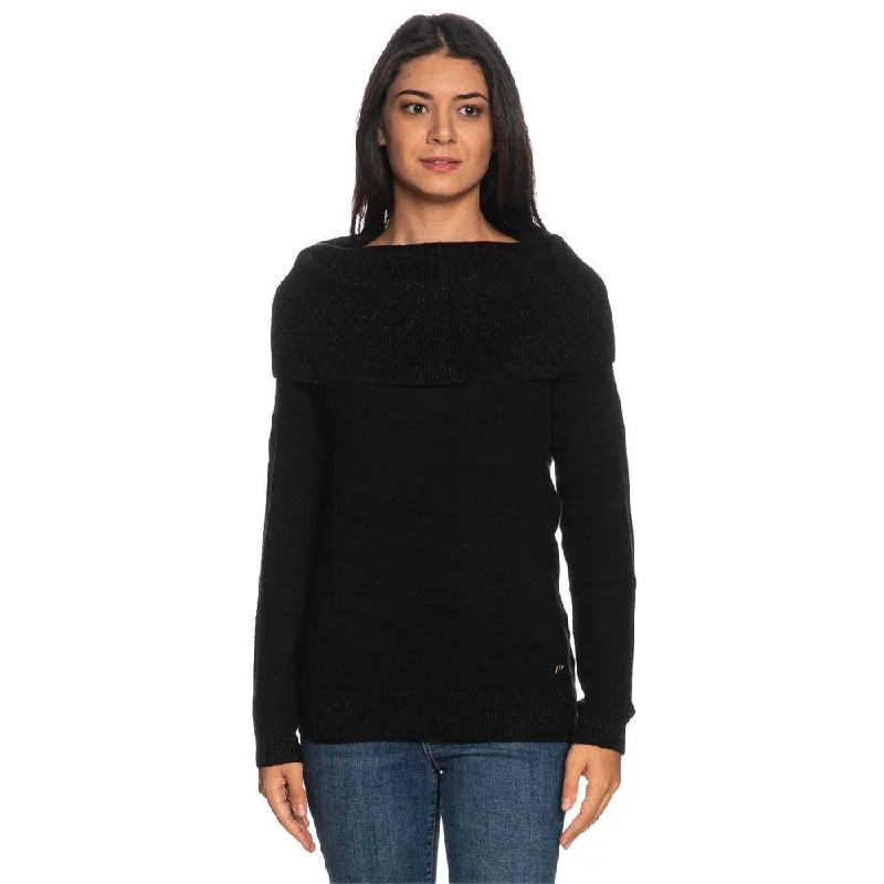 Yes Zee Black Viscose Sweater