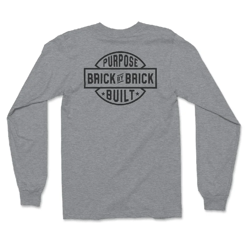 Brick By Brick Long Sleeve, Ash