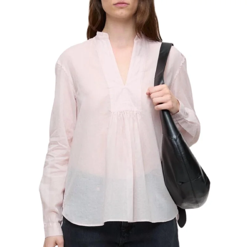 Long Sleeve Blouse In Morning Rose