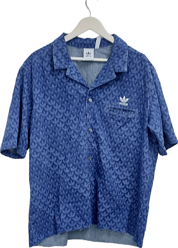 adidas Blue Mono Shirt UK XL