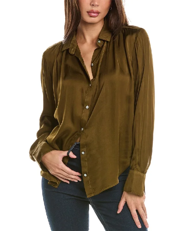 Bella Dahl Pleated Button Down Shirt