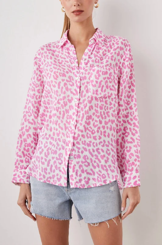 Ellis Shirt In Fuchsia Jaguar