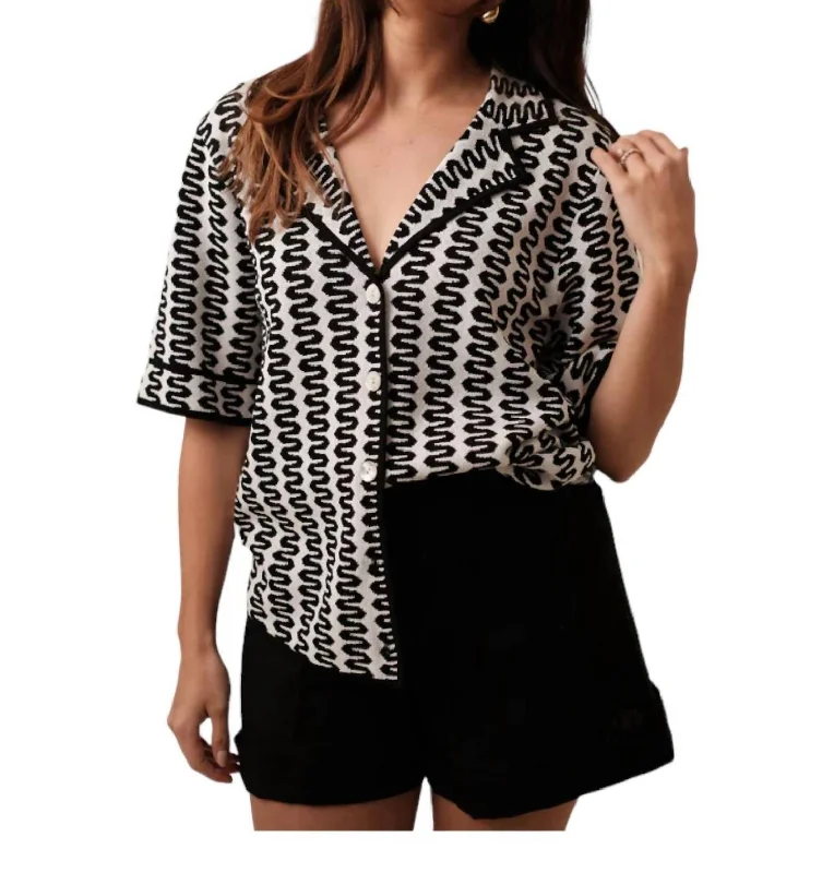 Fiji Knit Shirt In Black