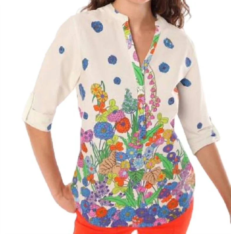 Francina Villandry Print Shirt In Multicolor