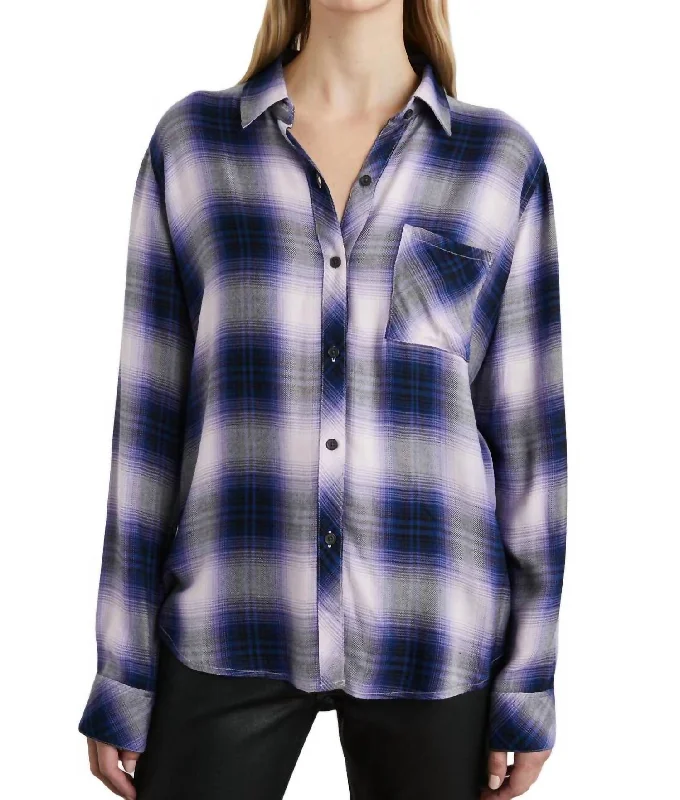 Hunter Shirt In Orchid Navy