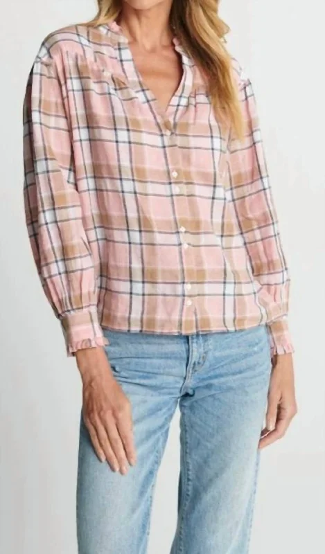 Ivy Shirt In Crystal Plaid