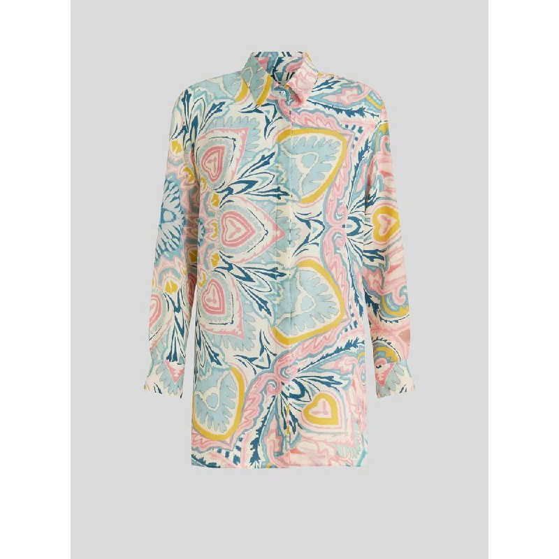 Paisley Butterfly Silk Shirt