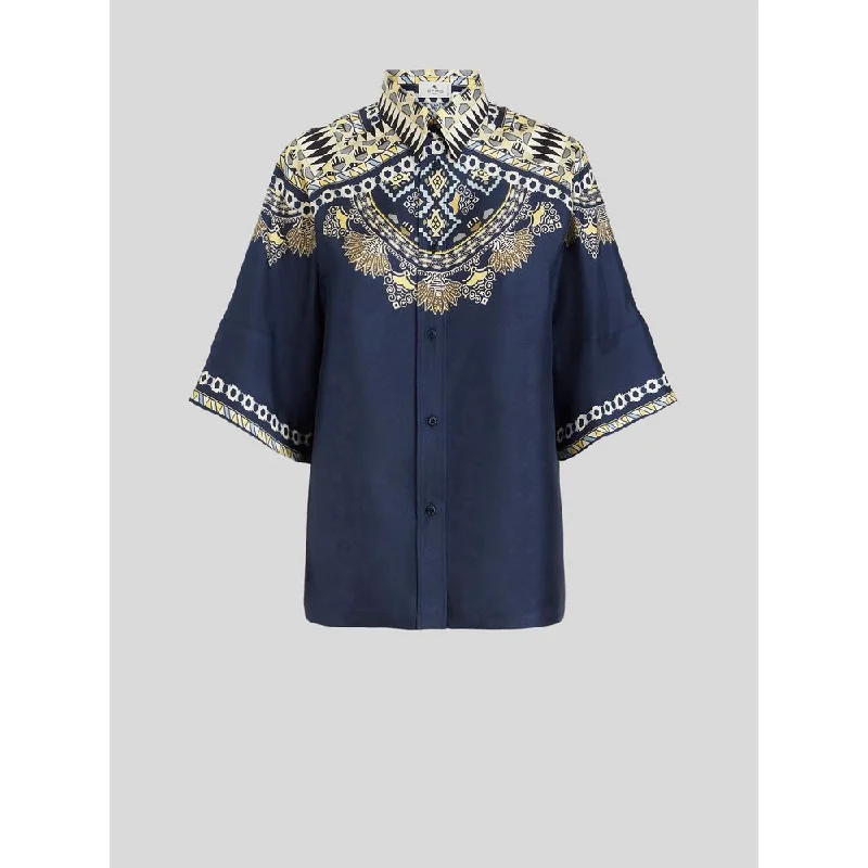 Pouch Print Silk Shirt