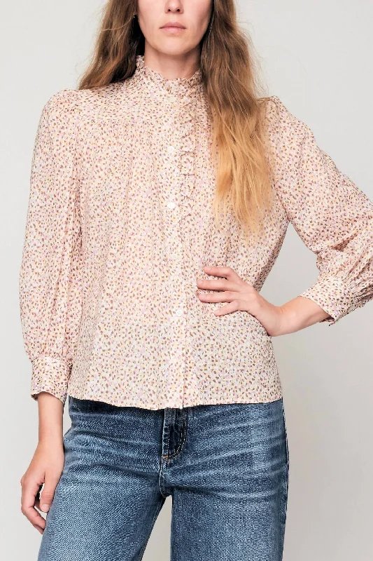 Rene Shirt In Confetti Print Pink