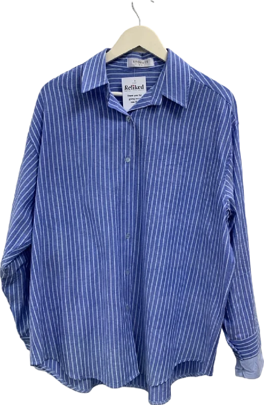 Storets Blue Striped Shirt UK S/M