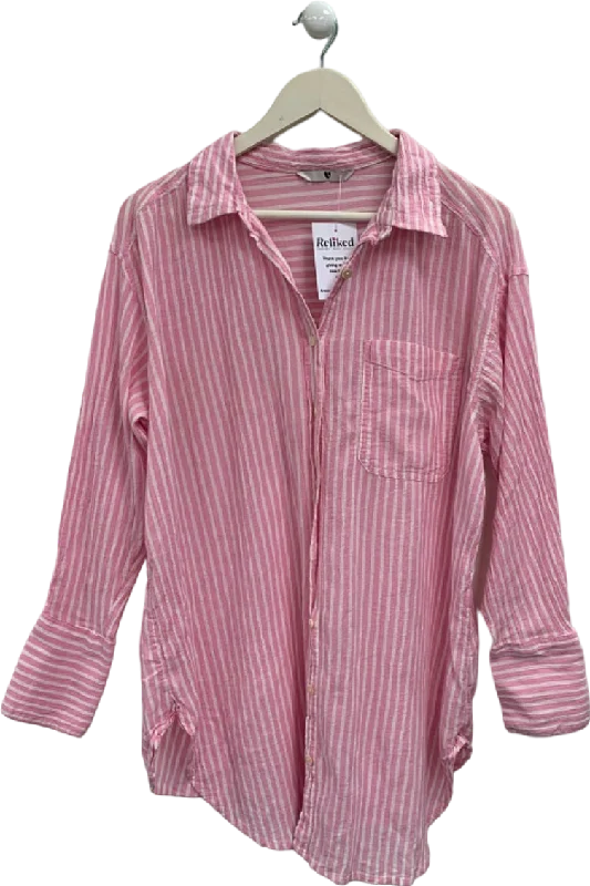 Very Pink Striped Shirt UK 8