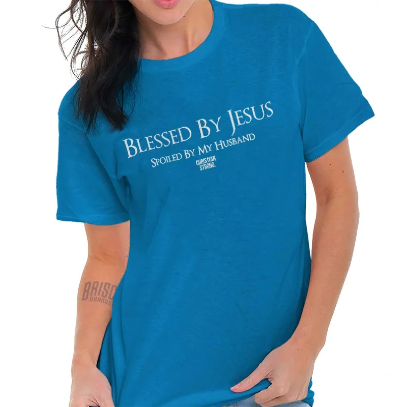 Christian Strong  Spoiled By Jesus  Printed TShirt