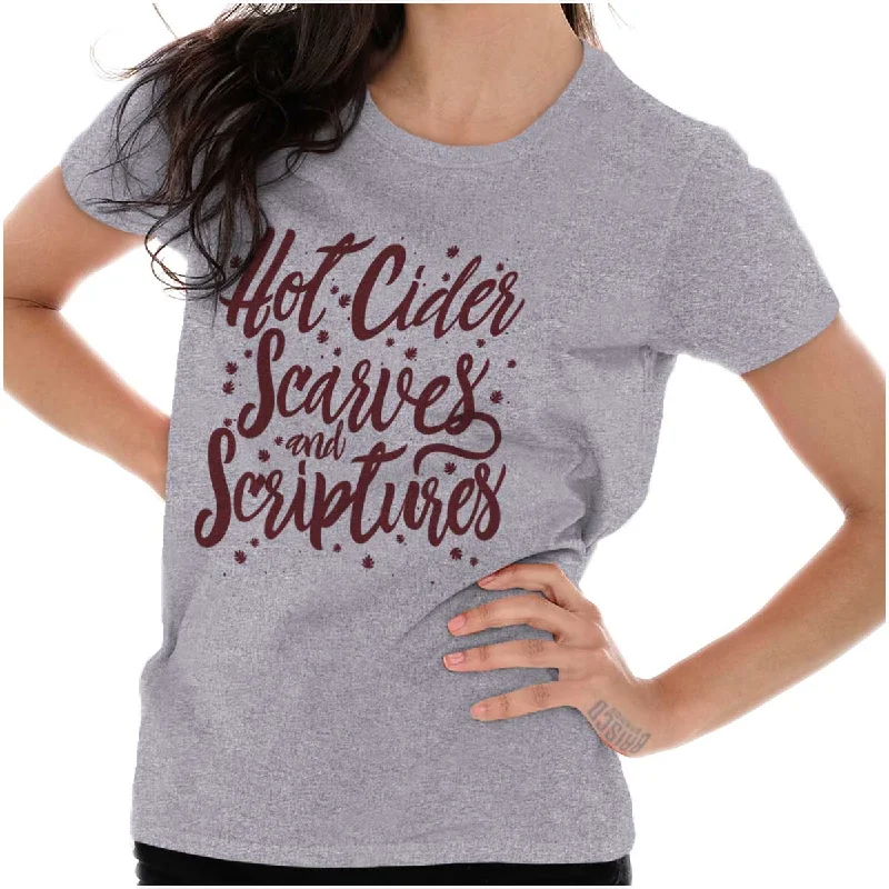 Cider Scarves Scriptures Ladies T Shirt