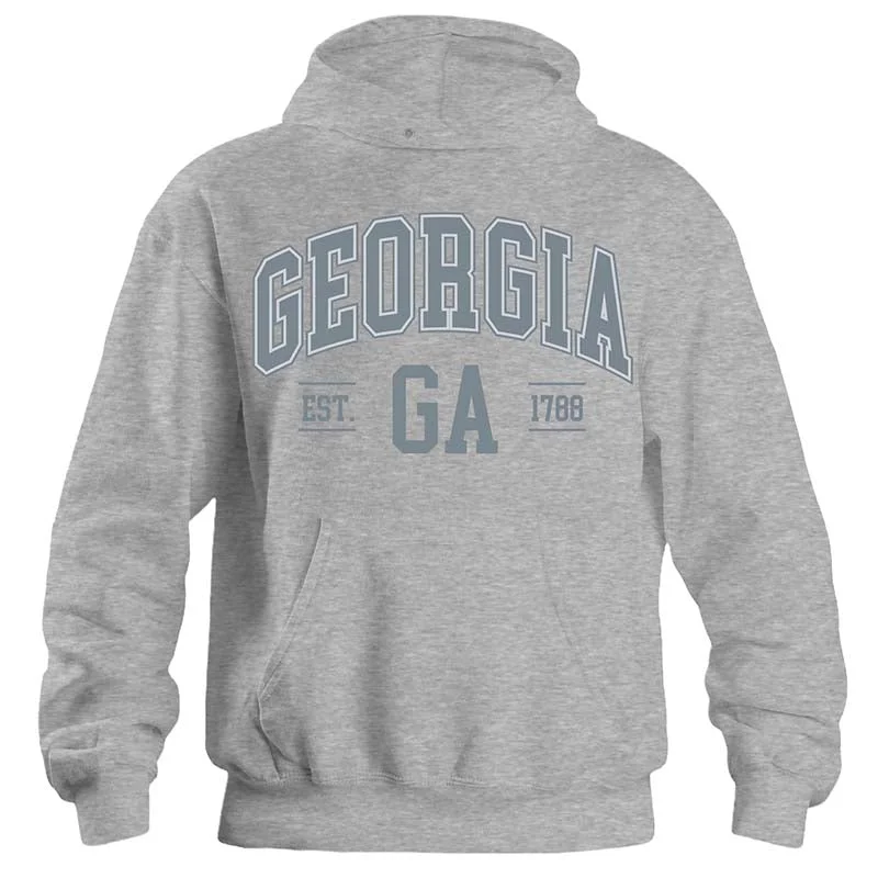 Georgia Established Hoodie in Heather Grey