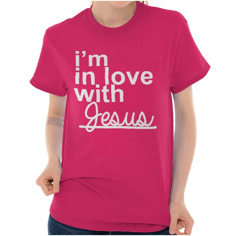 I'm In Love With Jesus Printed Adult T-Shirt