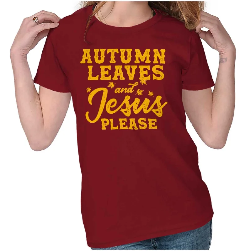 Jesus Please Ladies T Shirt