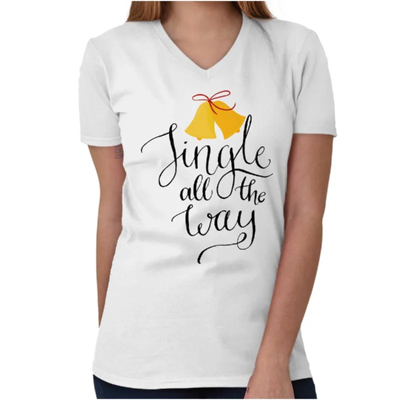 Jingle All The Way V-Neck T Shirt