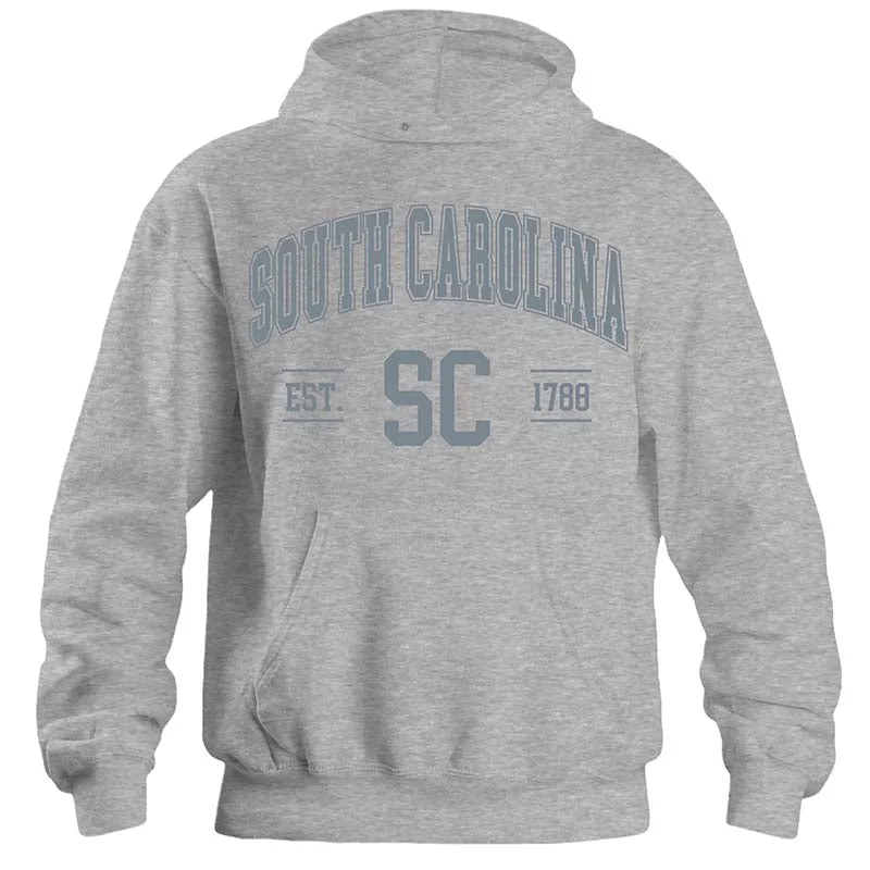 South Carolina Established Hoodie in Heather Grey