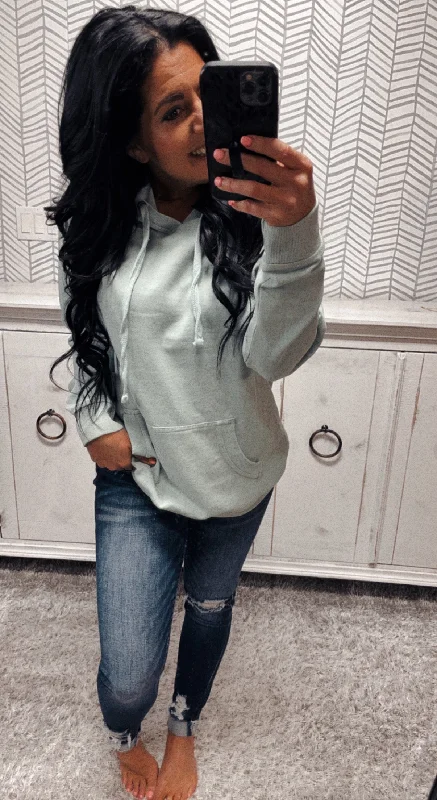 Dusty Mint Boyfriend Hoodie