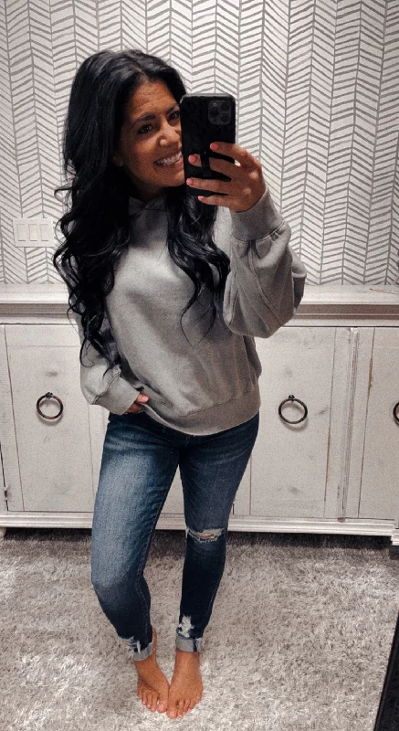 Gray Vintage Hoodie