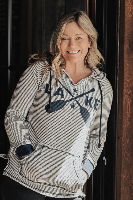 Lake Paddles Stripe Weekender Hoodie