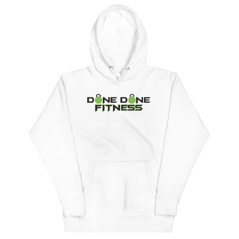 Logo White Unisex Hoodie