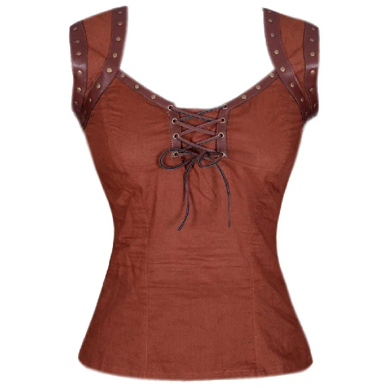 Arianna Women's Steampunk Sleeveless Top