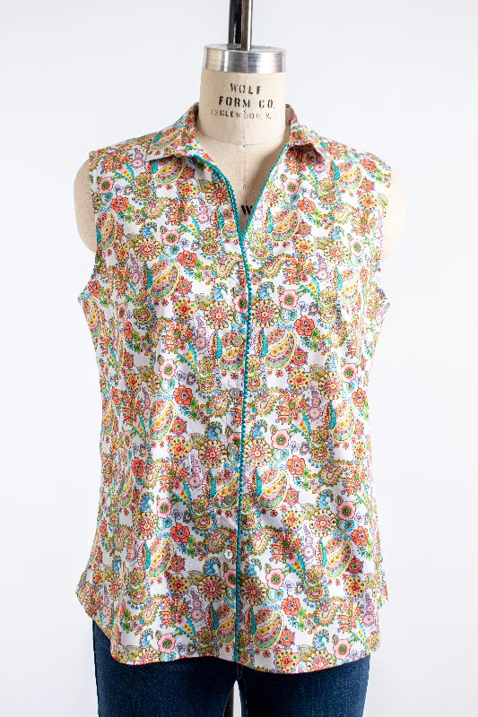 Multicolor Floral Sleeveless Top