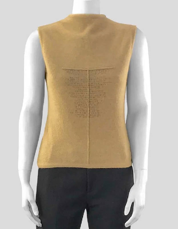 Alberta Ferretti Wool and Cashmere Sleeveless Top - 42 IT | 8 US